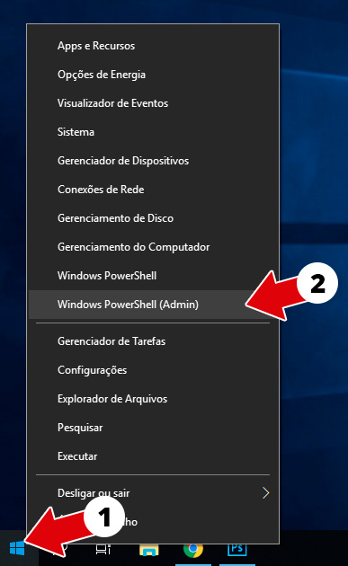 Abrir menu iniciar do Windows